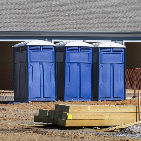 what is the expected delivery and pickup timeframe for the porta potties in Christiansburg Ohio